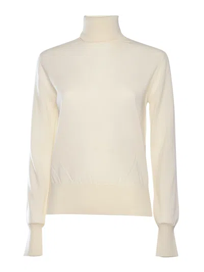 Forte Forte Super Fine Merino Turtleneck In White