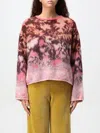 Forte Forte Bloom Mist Alpaca And Mohair Jacquard Sweater In Pink