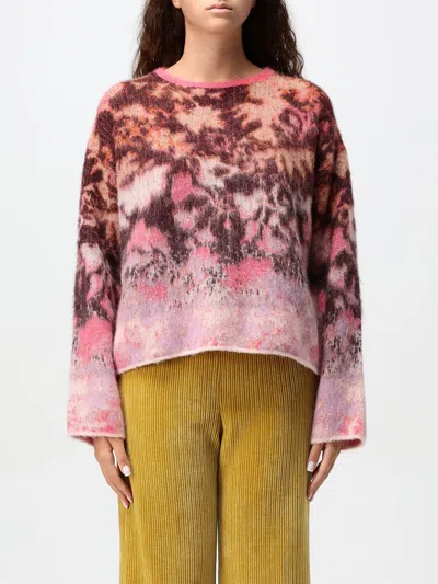 FORTE FORTE SWEATER FORTE FORTE WOMAN COLOR PINK,F86320010
