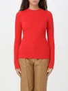 Forte Forte Wool Ribbed Jumper In Rot