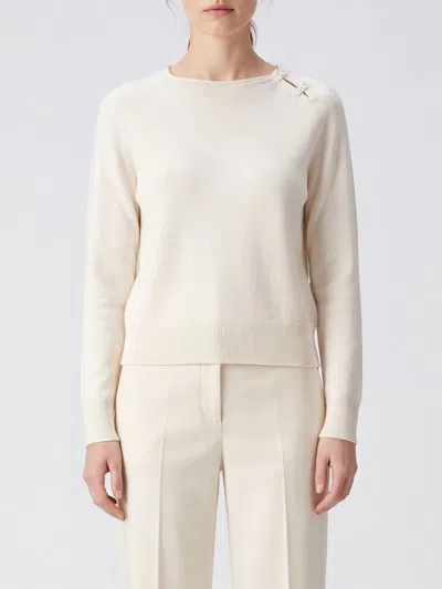 Forte Forte Sweater Woman Color White In Gray