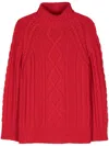 Forte Forte Forte_forte Soft Wool Oversized Aran Sweater In Multicolor