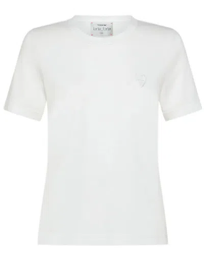 Forte Forte T Shirt With Heart In White