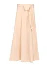 Forte Forte Taffeta Midi Skirt In Pink