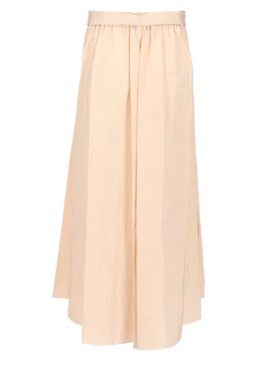 Forte Forte Taffeta Midi Skirt In Rose