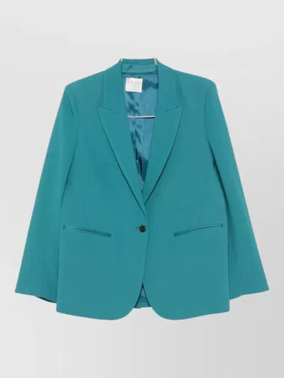 Forte Forte Tailored Blazer Jacket Single Breasted Design In Blue