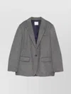 Forte Forte Tailored Long Sleeve Blazer Pockets In Gray