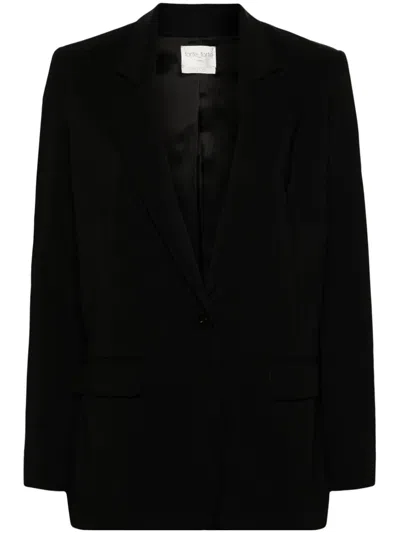 Forte Forte Long-sleeved Button Suit Jacket In Black