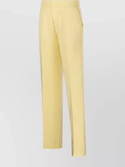 Forte Forte Tailored Stitched Milan Pant In Yellow