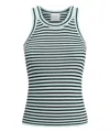 Forte Forte Striped Pattern Tank Top In Multicolor