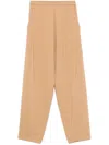 Forte Forte Tapered-leg Trousers In Brown