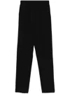 Forte Forte Forte_forte Essential Stretch Cady Crepe Pants In Schwarz