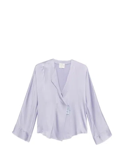 Forte Forte Tassel Blouse In Blue