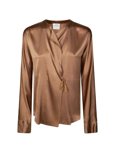 Forte Forte Tassel-detail Top In Brown