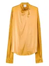 Forte Forte Tassel-neck Blouse In Yellow
