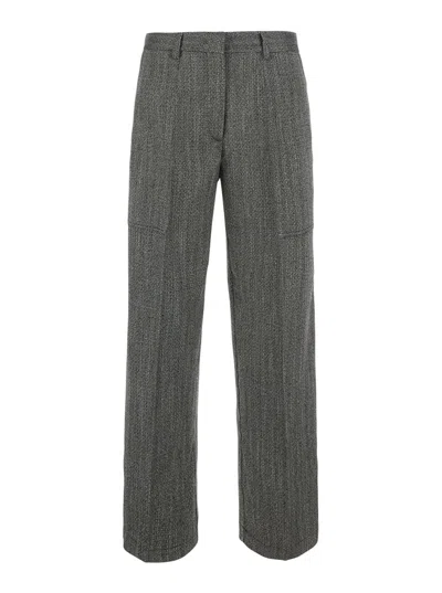 Forte Forte Tech Fabric Cargo Trousers In Green
