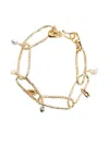 Forte Forte Textured Chain Bracelet In Gold