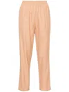 Forte Forte Textured Tapered Trousers In Neutrals