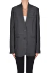 Forte Forte Wool Herringbone Sartorial Blazer In Gray