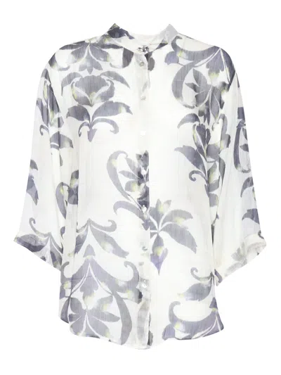 Forte Forte The Secret Lily Silk Shirt In Purple