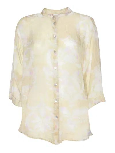 Forte Forte The Secret Lily Silk Shirt In Green
