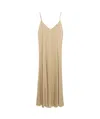 Forte Forte Envers Satin Midi Slip Dress In Nude