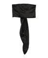 Forte Forte Tie-fastening Bandeau Top In Black