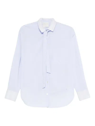 Forte Forte Tie-neck Cotton Shirt In White