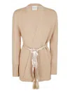 Forte Forte Tie-waist Cardigan In Gold