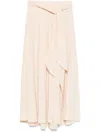 Forte Forte Tied Midi Skirt In Pink