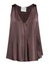 FORTE FORTE SILK SATIN TOP