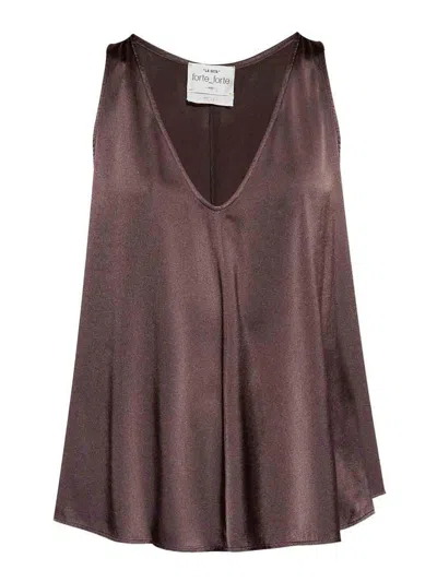 FORTE FORTE SILK SATIN TOP