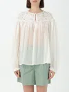 Forte Forte Crochet-panel Long-sleeve Blouse In White