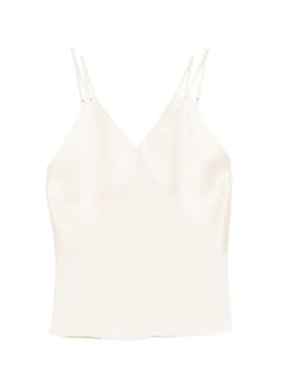 Forte Forte Top In Envers Satin In White