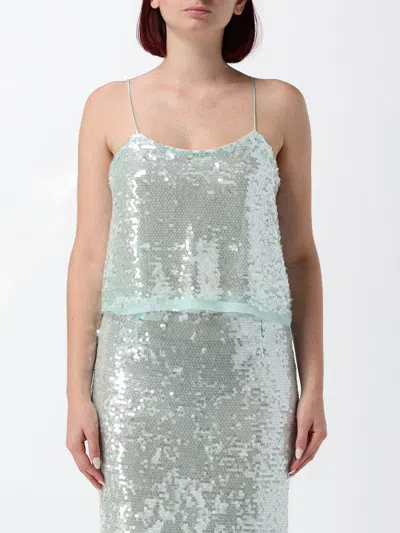 Forte Forte Top Woman Color Silver In Green