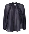 Forte Forte Bohemian Blue Shirt In Black