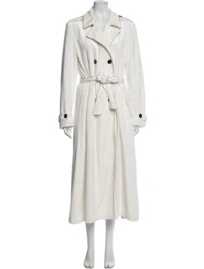 Pre-owned Forte Forte Trench Coat In White