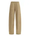 Forte Forte Elastic Waistband Cargo Pants In Beige