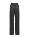 Forte Forte Forte_forte Pied De Poule Lamé Trousers In Black