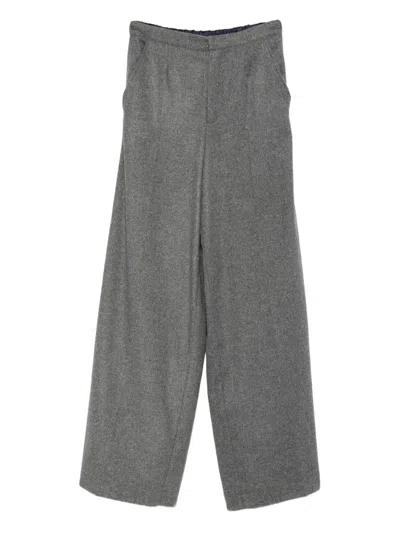 Forte Forte Trousers Blacks And Greys In Gray