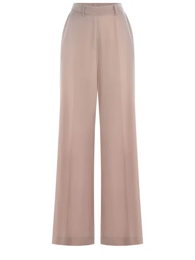 FORTE FORTE TROUSERS FORTE FORTE MADE OF SILK SATIN