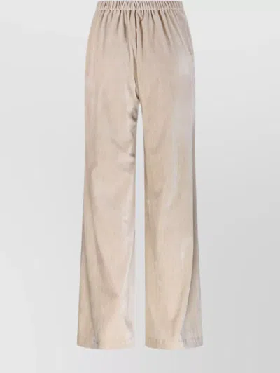 Forte Forte Trousers High Waist Pant Wide Leg In Neutral