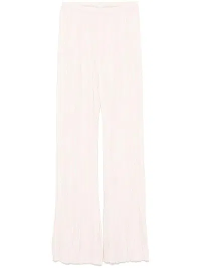 Forte Forte Trousers Ivory In White