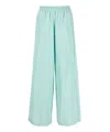 Forte Forte High Waist And Wide Legs Casual Trousers In Lightblue