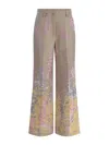 Forte Forte Trousers  Heaven Made Of Jacquard Fabric In Nude & Neutrals