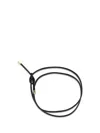 Forte Forte Tubular Belt With Metal Finials In Black