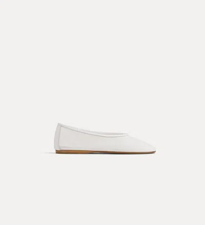 Forte Forte Tulle Ballerina Shoes In White