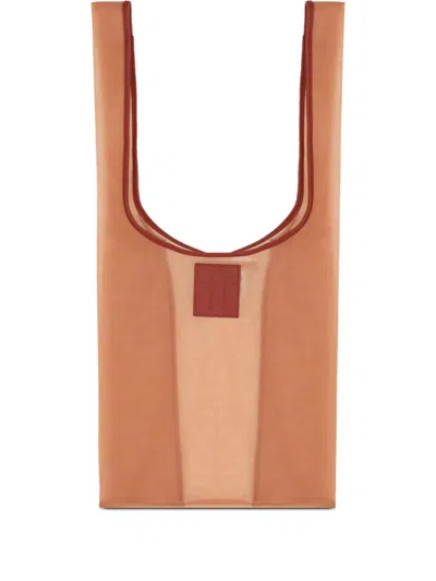 Forte Forte Tulle Tote Bag In Braun