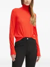 Forte Forte Turtleneck Long-sleeve Sweater In Red