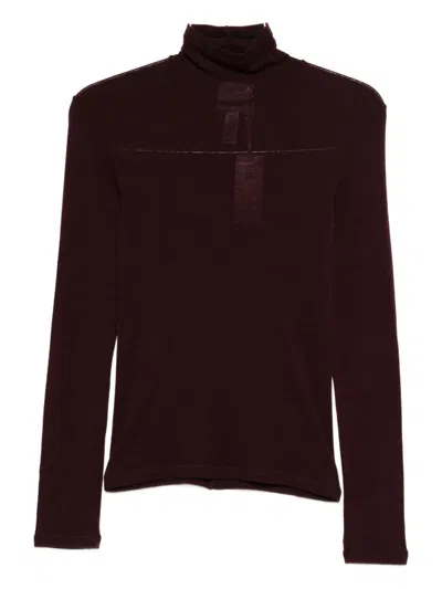 Forte Forte Turtleneck Sweater In Brown
